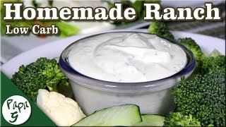 Homemade Ranch Dressing Recipe – Low Carb Keto Salad Dressing  Saucy Sunday [upl. by Oahc]