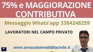 MAGGIORAZIONE CONTRIBUTIVA PER INVALIDI [upl. by Zoie994]