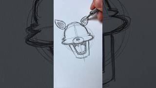 Drawing ASMR🎧 Foxy FNAF shorts [upl. by Randall]