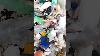 These guys make sure to clean this polluted ocean full of trash ❤️ shorts shortsvideo shortsfeed [upl. by Fondea]