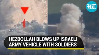 Hezbollah Makes IDF Suffer Heavy Losses Detonates Israeli Armoured Vehicle With Soldiers [upl. by Hanas]