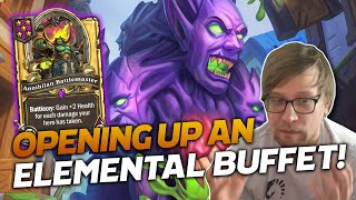 Opening Up An Elementals Buffet  Hearthstone Battlegrounds  Savjz [upl. by Valer]