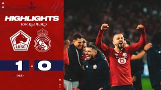 HIGHLIGHTS  Le LOSC fait tomber le Real Madrid 10 en Champions League 🏆😍 [upl. by Annitsirhc]