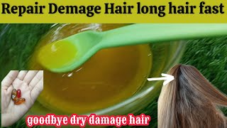 Damage hair repair at homeDry hair remedy at homeHealthy hair tips [upl. by Arella954]