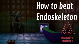 How To Beat Endoskeletons In FNAF Security Breach  Easiest Way [upl. by Minnie]