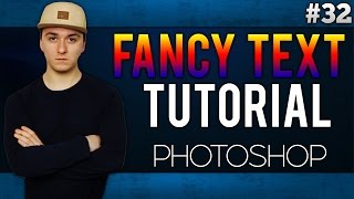 Adobe Photoshop CC How To Make Fancy Text EASILY  Tutorial 32 [upl. by Navinod477]