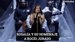 Rosalia en los Latin Grammy 2023 su homenaje a RocioJurado e indirecta a RauwAlejandro [upl. by Luht847]