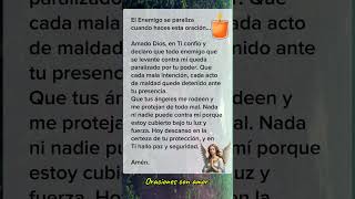 El Enemigo se paraliza cuando tú haces está oración oracionespoderosas oracionesdefe oraciones [upl. by Lechar]