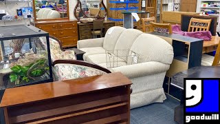 GOODWILL SHOP WITH ME FURNITURE CHAIRS HOME DECOR KITCHENWARE ELECTRONICS SHOPPING STORE WALKTHROUGH [upl. by Einitsed]