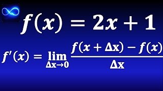 Derivada por método de incrementos Mediante la definición con límite [upl. by Shoshana827]