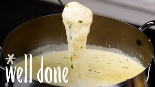 How To Make Beer Cheese Fondue  Recipe  Well Done [upl. by Madian]