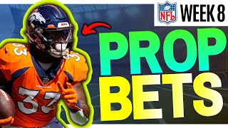 NFL Prop Bets Week 8  Early Value Bets [upl. by Nollat675]