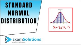 Standard Normal Distribution ZN01  Calculating Probabilities  ExamSolutions [upl. by Buschi293]