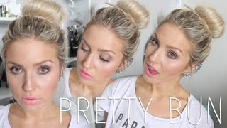 Messy Sock Bun ♡ Pretty Bun Tutorial amp Giveaway [upl. by Yukio877]