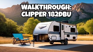 2022 Coachmen Clipper 182DBU Travel Trailer Walkthrough TOUR [upl. by Cornish]