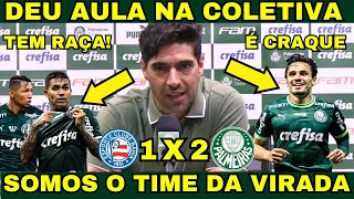 ABEL FERREIRA DEU AULA NA ENTREVISTA BAHIA 1x2 PALMEIRAS quotDE VIRADAquot [upl. by Rajewski]