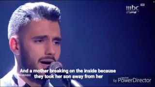 Emotional song at arabs idol quotcursed are the warsquot translated [upl. by Ahsinyd]