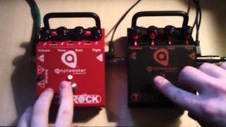 Amptweaker TightRock vs TightMetal Distortion Guitar Demo HD [upl. by Gnolb]