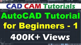 AutoCAD Tutorial for Beginners  1 [upl. by Ixela]