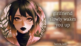 girlfriend slowly wakes you up f4m whispering sweet established relationship ASMR RP [upl. by Ahselrac]