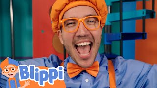 Excavator  BLIPPI  Educational Songs For Kids [upl. by Kidd]