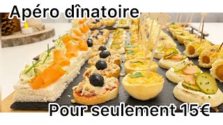 ✨Je prépare un apéro dînatoire a moins de 15€👌recettes d’apéritifs facilerapide et économique✨ [upl. by Santiago784]