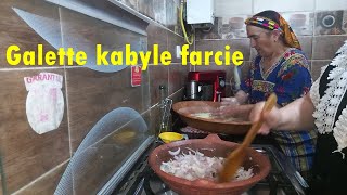 Galette kabyle farcie  Recette Facile à Faire Préparer Par Ma Mère [upl. by Puglia]