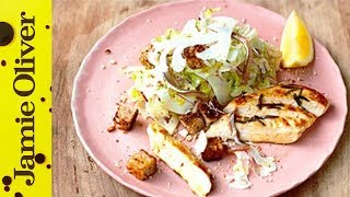 Healthy Chicken Caesar Salad  Jamie Oliver [upl. by Eicam160]