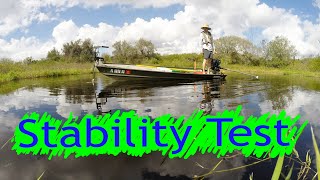 How Stable Is My 1436 Jon Boat Standing amp Fishing Stability Test [upl. by Libenson60]