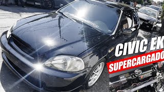 HONDA CIVIC EK K24 SUPERCARGADO  SIR CUSTOM SHOP [upl. by Dnana]