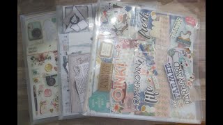 Organizing Collections Scrapbooking Paper amp Embellishments [upl. by Ocirred433]