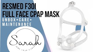 Try on the ResMed F30i full face cpap mask with me [upl. by Letram]