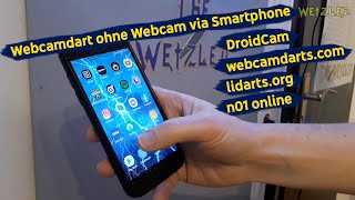 Webcamdart kostenlos ohne Webcam via Smartphone  DroidCam Tutorial [upl. by Ilhsa]