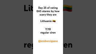 Day of rating EAS alarms by how scary they are  Lithuania [upl. by Chico]