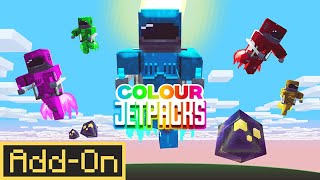 Colour Jetpacks  Minecraft Marketplace Addon  Showcase [upl. by Marcelline772]