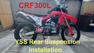 Honda CRF300L Rear YSS Suspension upgrade and Review [upl. by Aleihs]