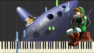 The Legend of Zelda Ocarina of Time  Title Theme  Piano Synthesia [upl. by Acinad541]