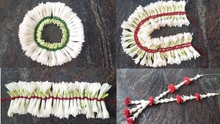 Sampangi Flower 4 types of garland  Garland making for God [upl. by Chem]