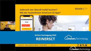 Vorstellung REINER SCT Zeiterfassung  OnlineFachtagung 2022 [upl. by Losyram]