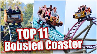 Top 11 Best Gerstlauer Bobsled Coaster  Achterbahn Ranking 2021 [upl. by Kaltman]