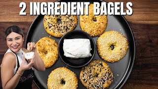 2 Ingredient Bagels in 20 Minutes How To Make New York Style Bagels Low Carb amp Keto [upl. by Bear]