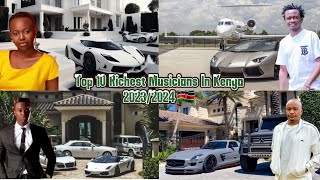 Top 10 richest Musicians In Kenya 2024 [upl. by Ahseket]