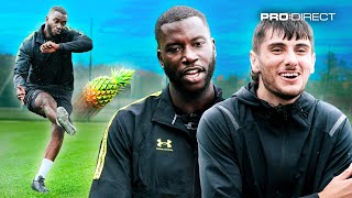 EPIC FOOTBALL CHALLENGES WITH DANNY AARONS amp HARRY PINERO 🤣 [upl. by Pate]