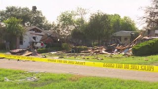 Ring camera video shows aftermath of explosion of Floresville home following gas main break [upl. by Llertnad883]