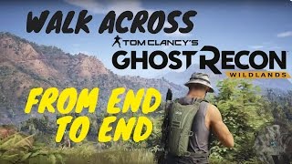 HOW BIG IS THE MAP in Ghost Recon Wildlands Walk Across the Map [upl. by Georgiana]