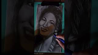 shorts selena ambidextrousart drawing art music SELENA QUINTANILLA  Ambidextrous Drawing [upl. by Marj871]