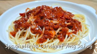 Spaghetti Na CornBeef Ang Sahog [upl. by Asenad]