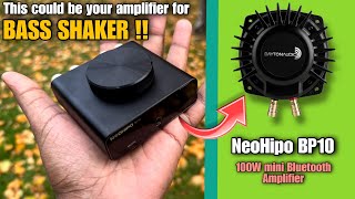 Best Bass Shaker Amplifier NeoHipo BP10 Review amp Testing  Mini Amplifier for home use  Bass Amp [upl. by Weinhardt]