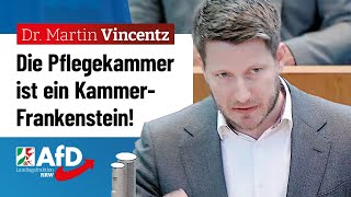 Die Pflegekammer ist ein KammerFrankenstein – Dr Martin Vincentz AfD [upl. by Enitsenre184]