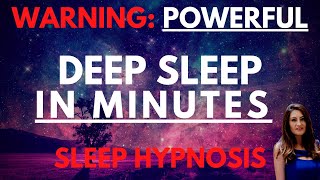 Sleep Hypnosis for Deep Sleep Powerful  Fall Asleep in Minutes  Dark Screen [upl. by Ahsiemal]